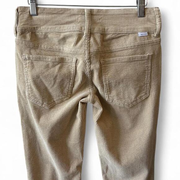 Pacsun 26 Low Rise Flare Corduroy Pants Beige – Y2K Retro Soft Cord Flares - Picture 4 of 8
